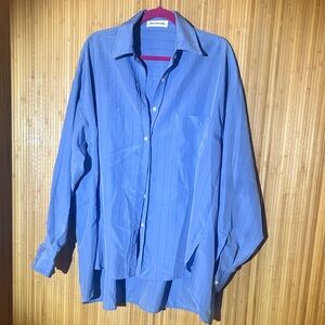 Frankie Shop Blue Button-Up Shirt